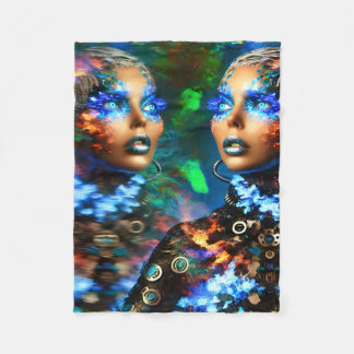Chromatic Dreamweaver Fleece Blanket