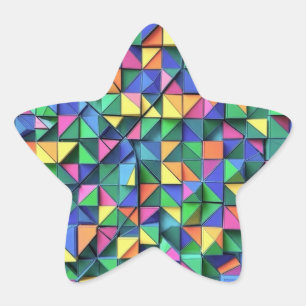 Chromatic Fracture Star Sticker