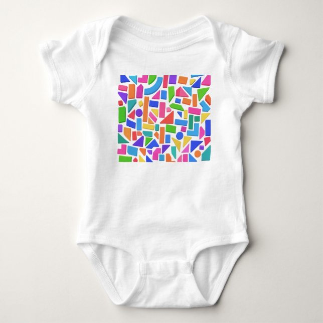 Chromatic Geometry Baby Bodysuit (Front)