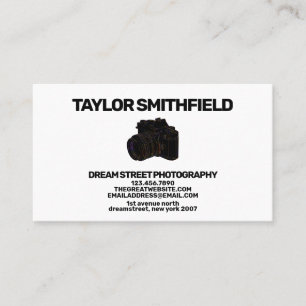 Chromatic Holographic Camera Photography Business Card