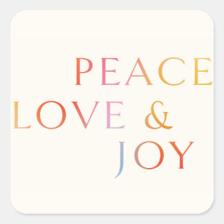 Chromatic Joy Square Sticker