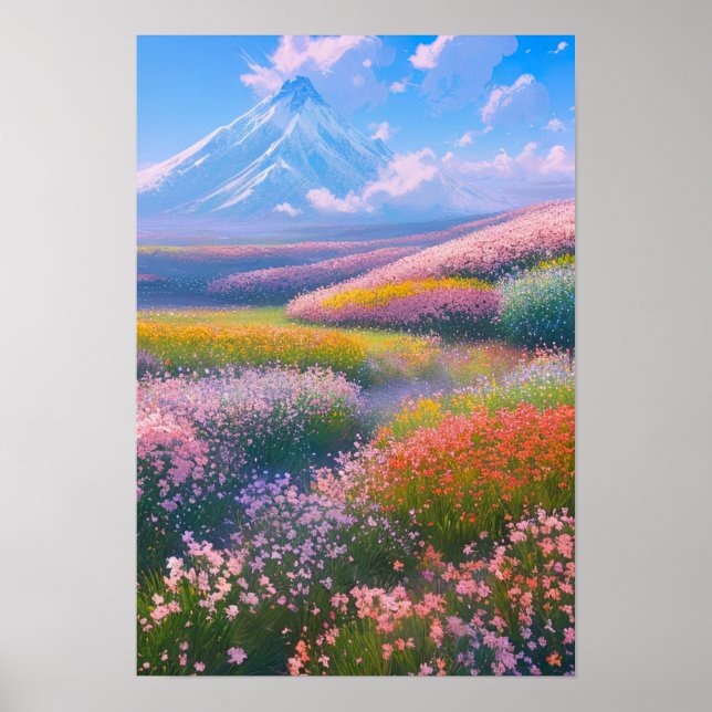 Chromatic Mountain Vista Poster (Front)