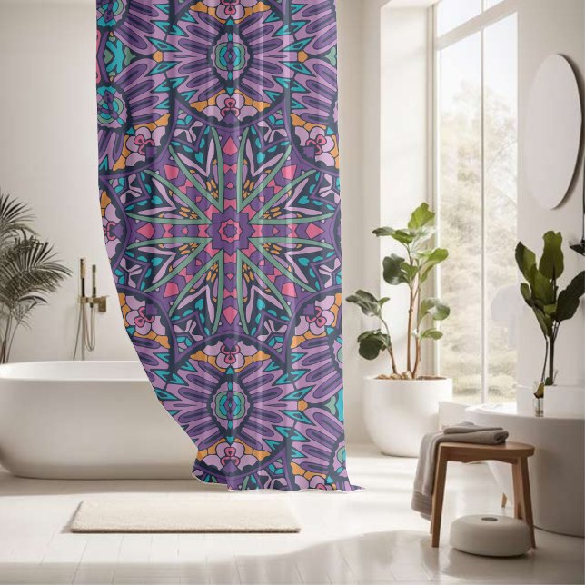 Chromatic Orb Design Shower Curtain (Creator Uploaded)