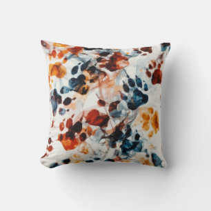 Chromatic Paw Prints Cushion