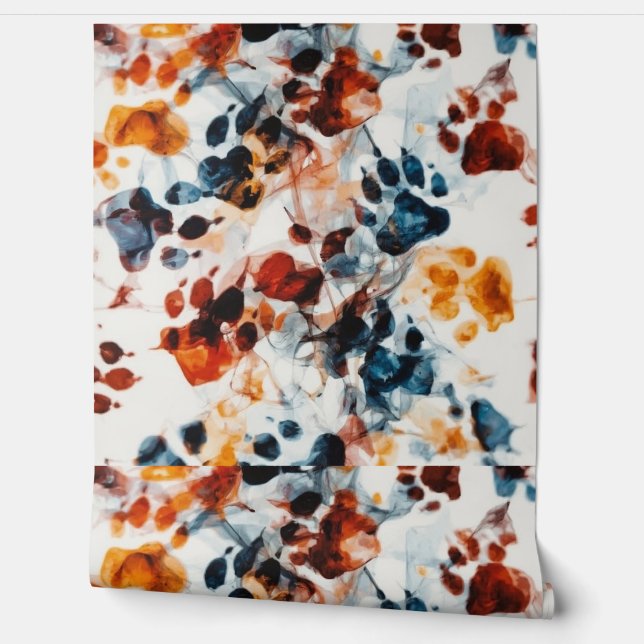  Chromatic Paw Prints Wallpaper (Unrolling)