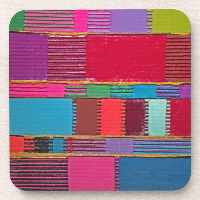 Chromatic Quilt Coaster (Front)