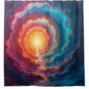 Chromatic Singularity – Abstract Shower Curtain
