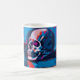 Chromatic Skull Painting Coffee Mug