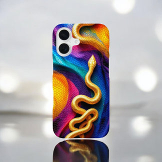 Chromatic Snake iPhone 16 Case