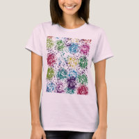 Chromatic Stipple Bloom Abstract