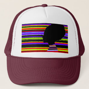Chromatic Stripe Profile – Pop Art Trucker Cap
