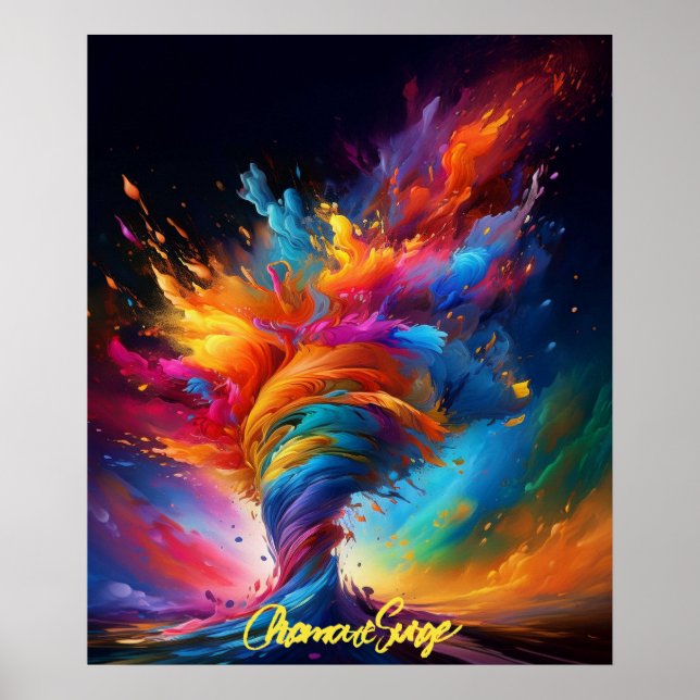 "Chromatic Surge" Poster (Front)