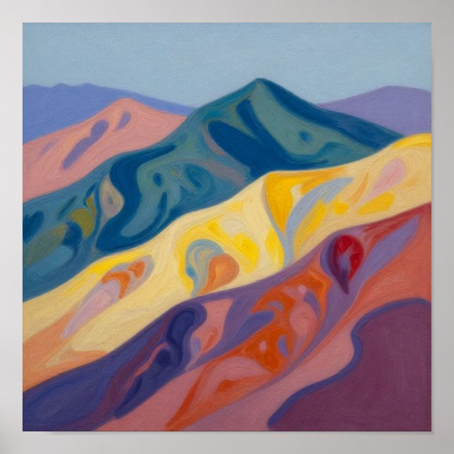 Chromatic Undulations: The Rhythmic Pulse Poster (Front)
