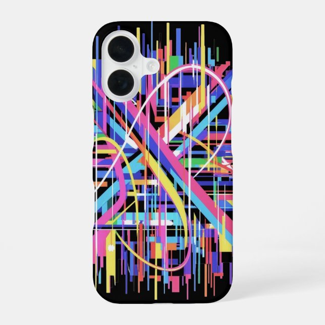 Chromatic Velocity iPhone 16 Case (Back)