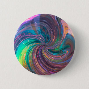 Chromatic Vortex 6 Cm Round Badge