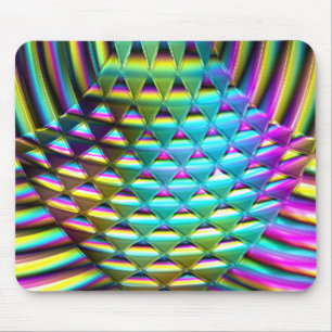 Chromatic Wave Art 1A Mouse Mat