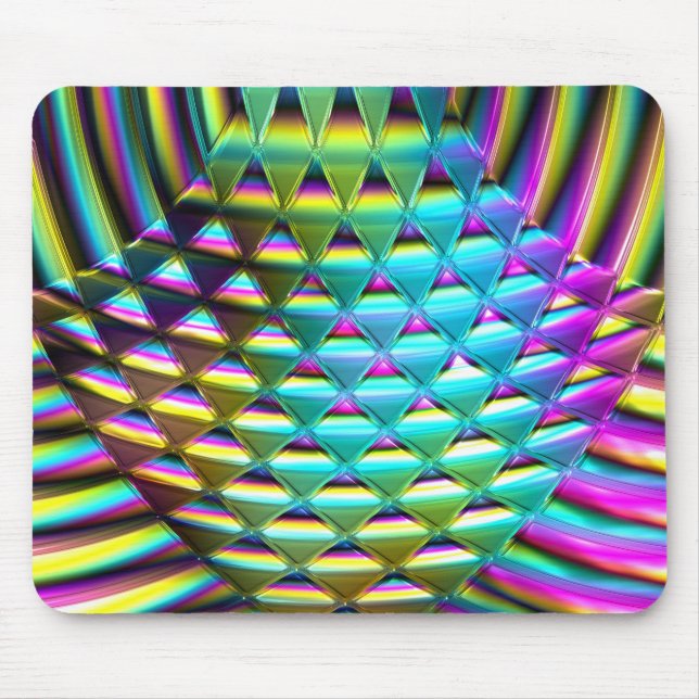 Chromatic Wave Art 1A Mouse Mat (Front)