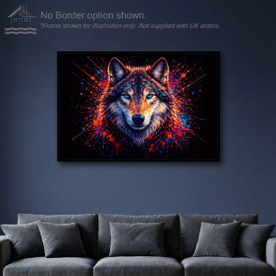 Chromatic Wolf – Wall Art Print