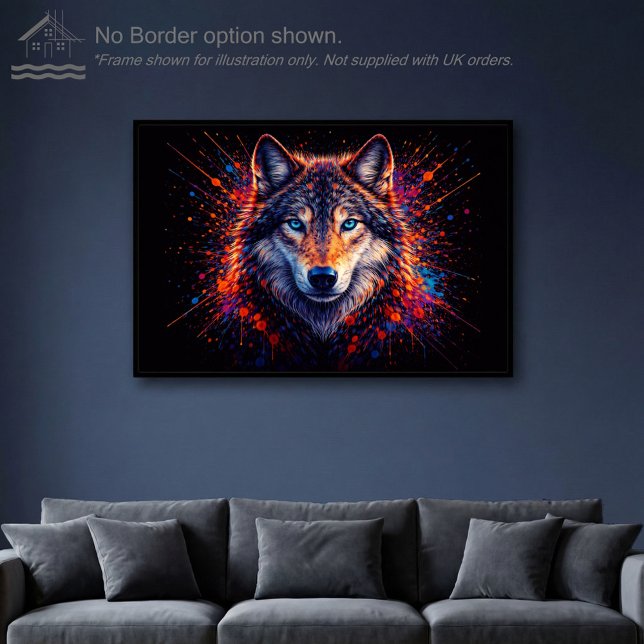 Chromatic Wolf – Wall Art Print (Creator Uploaded)