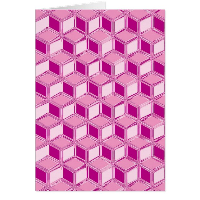 Chrome 3-d boxes - fuchsia pink (Front)
