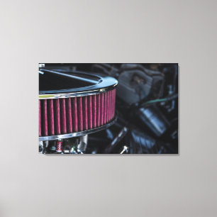 Chrome Air Intake Canvas Print