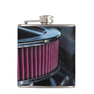 Chrome Air Intake Hip Flask