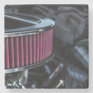 Chrome Air Intake Stone Coaster