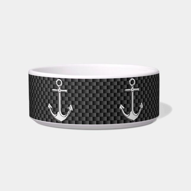 Chrome Anchor on Carbon Fiber Bowl (Front)