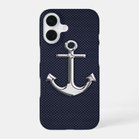 Chrome Anchor on Carbon Fiber Print