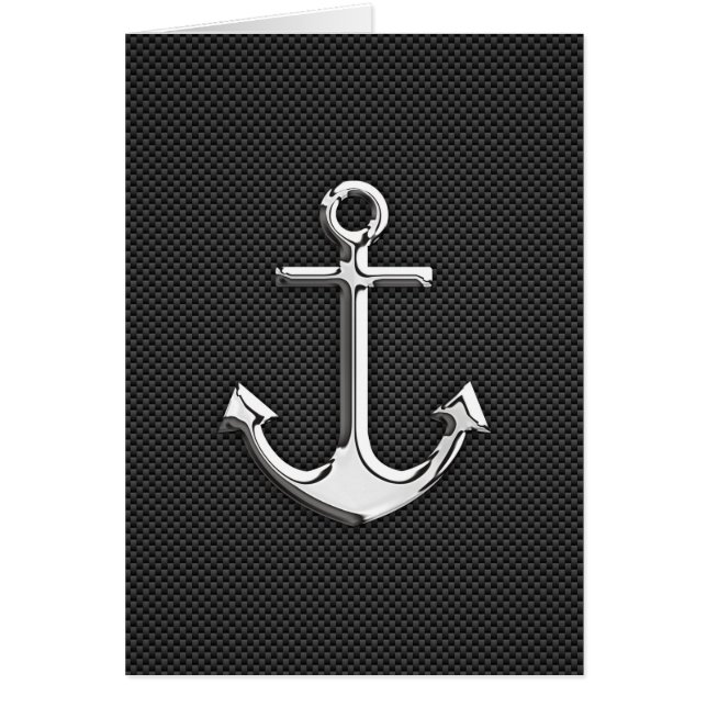 Chrome Anchor on Carbon Fibre (Front)