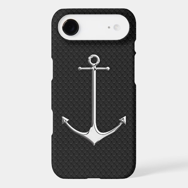 Chrome Anchor on Snake Skin Nautical Lifestyle (Back)
