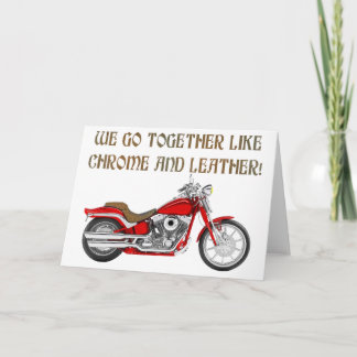 CHROME AND LEATHER CARD