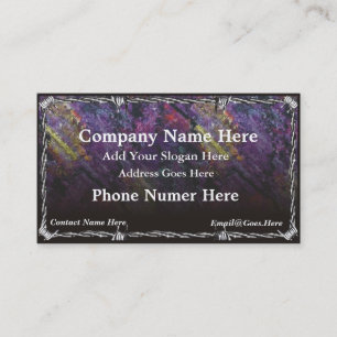 Chrome Barb Wire Business Card