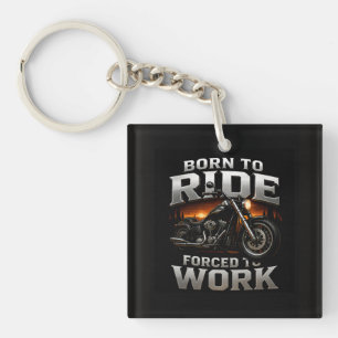 🏍️ Chrome Biker Skull Style For Motorcycle Riders Key Ring
