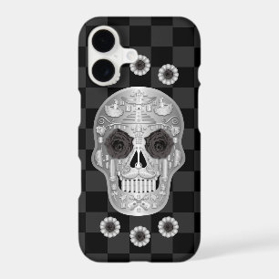 Chrome Calavera (Black Rose) Case-Mate iPhone Case