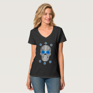 Chrome Calavera (Blue Rose) Baby Bodysuit