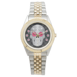 Chrome Calavera (Pink Rose) Watch