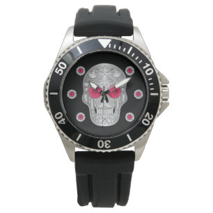 Chrome Calavera (Pink Rose) Watch