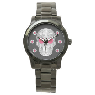 Chrome Calavera (Pink Rose) Watch