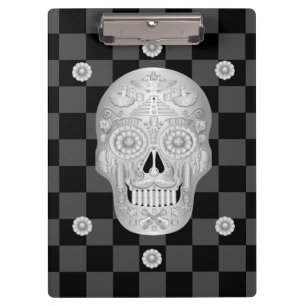 Chrome Calavera Watch Clipboard