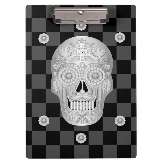 Chrome Calavera Watch Clipboard (Front)