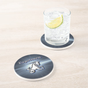 Chrome Capricorn Coaster