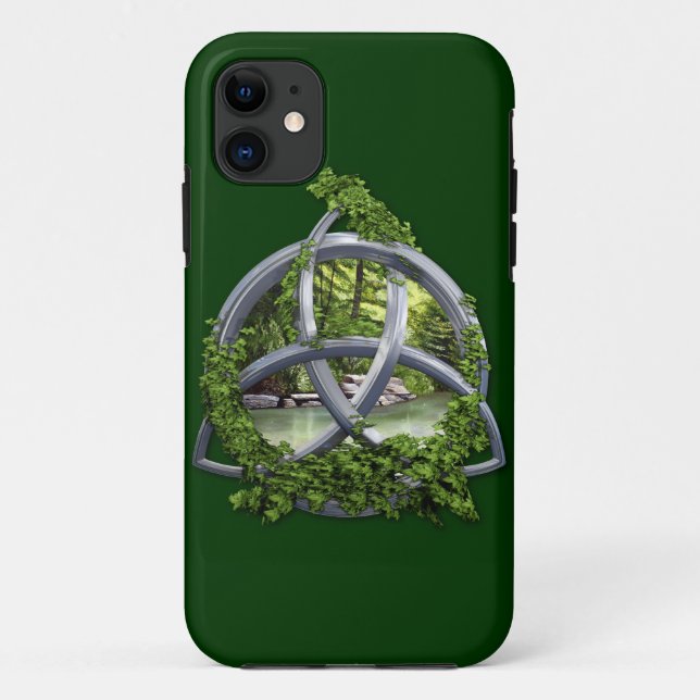 Chrome Celtic Trinity Knot Case-Mate iPhone Case (Back)