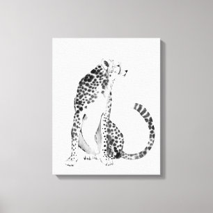 Chrome Cheetah Canvas Print