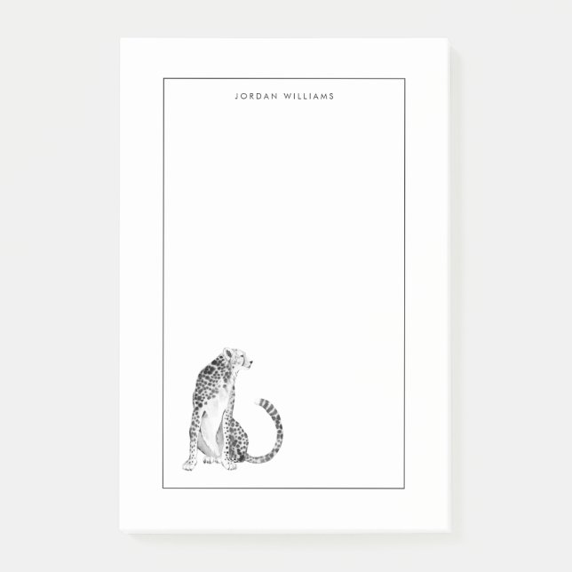 Chrome Cheetah Post-it Notes (Front)