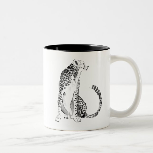Chrome Cheetah Two-Tone Coffee Mug (Right)