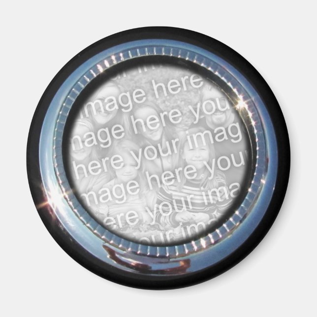 Chrome Circle template ~ magnet (Front)