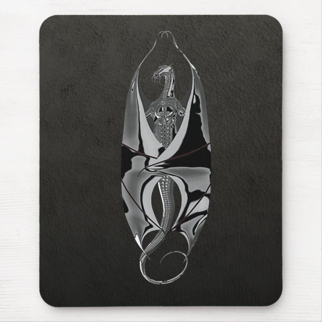 Chrome Dragon Mouse Mat (Front)