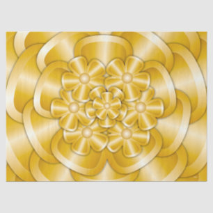 Chrome Flowers - Gold Tissue Paper