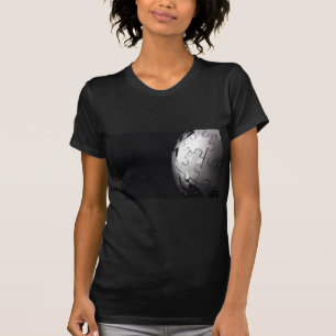 Chrome globe with black background T-Shirt